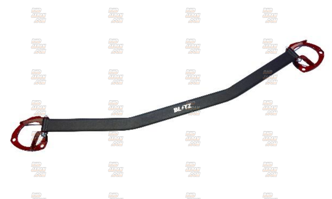 Blitz Strut Tower Bar Front Black x Red Metallic - Civic FL1 Civic Type-R FL5
